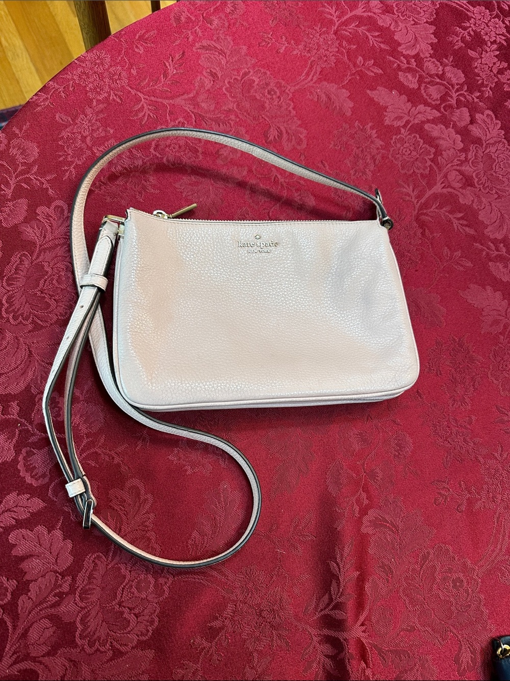 Kate Spade Blush Pink Leather Crossbody Bag